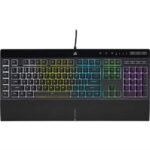 CORSAIR- K65 RGB MINI 60% Mechanical Gaming Keyboard — CHERRY MX SPEED — Black