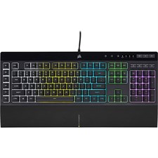 CORSAIR- K65 RGB MINI 60% Mechanical Gaming Keyboard — CHERRY MX SPEED — Black