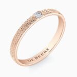 DEBEERS- Talisman Azulea small band in rose gold