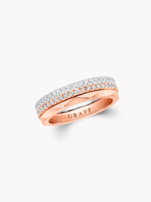 GRAFF-Laurence  Signature Three-Row Layered Diamond Ring