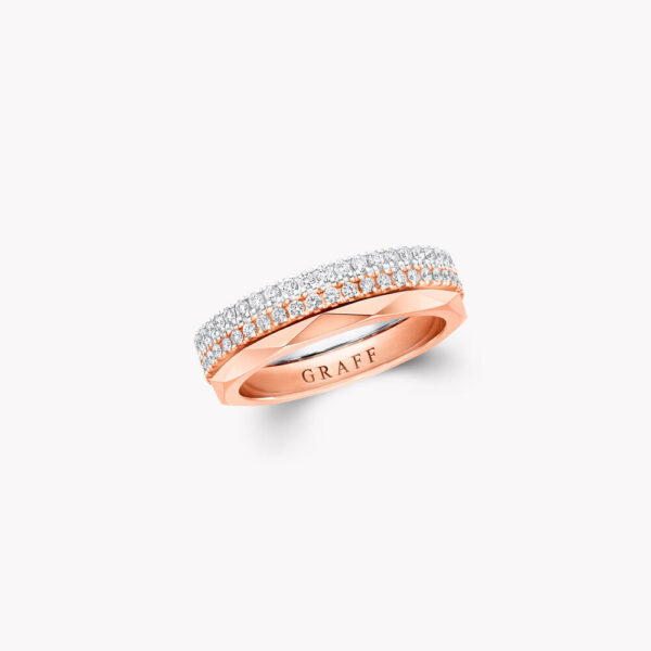 GRAFF-Laurence  Signature Three-Row Layered Diamond Ring